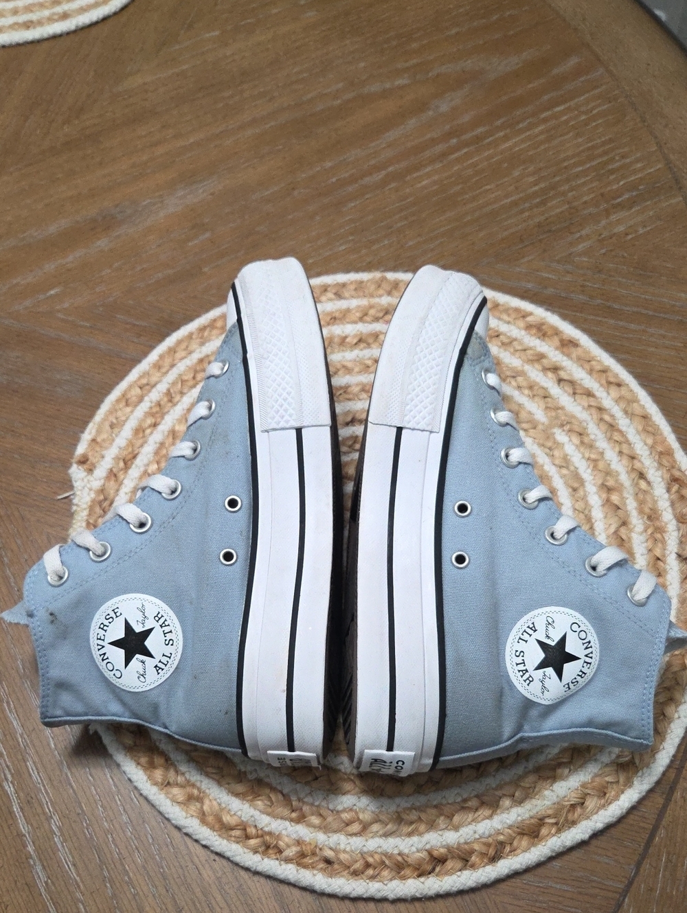 Converse All Star Lift Platform Hightop In Cloudy Blue, Size 8 - Picture 6 of 11
